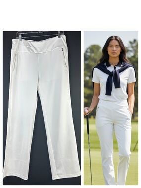 New SwingDish Golf Pants Trousers Sz XL 14 16 White Performance Athletic